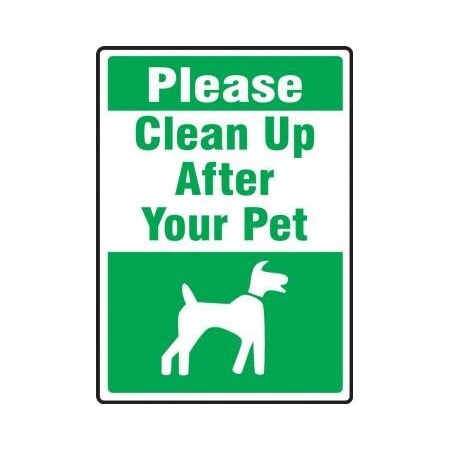PET SIGNS PLEASE CLEAN UP AFTER MCAW563XL